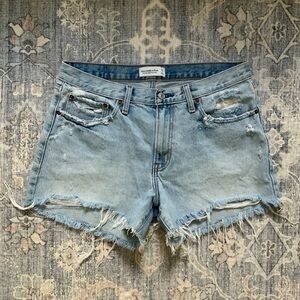 Abercrombie & Fitch Light Blue Jean Shorts